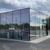 Быстровозводимое здание АЗС с панорамным остеклением вид 3 артикул 600150